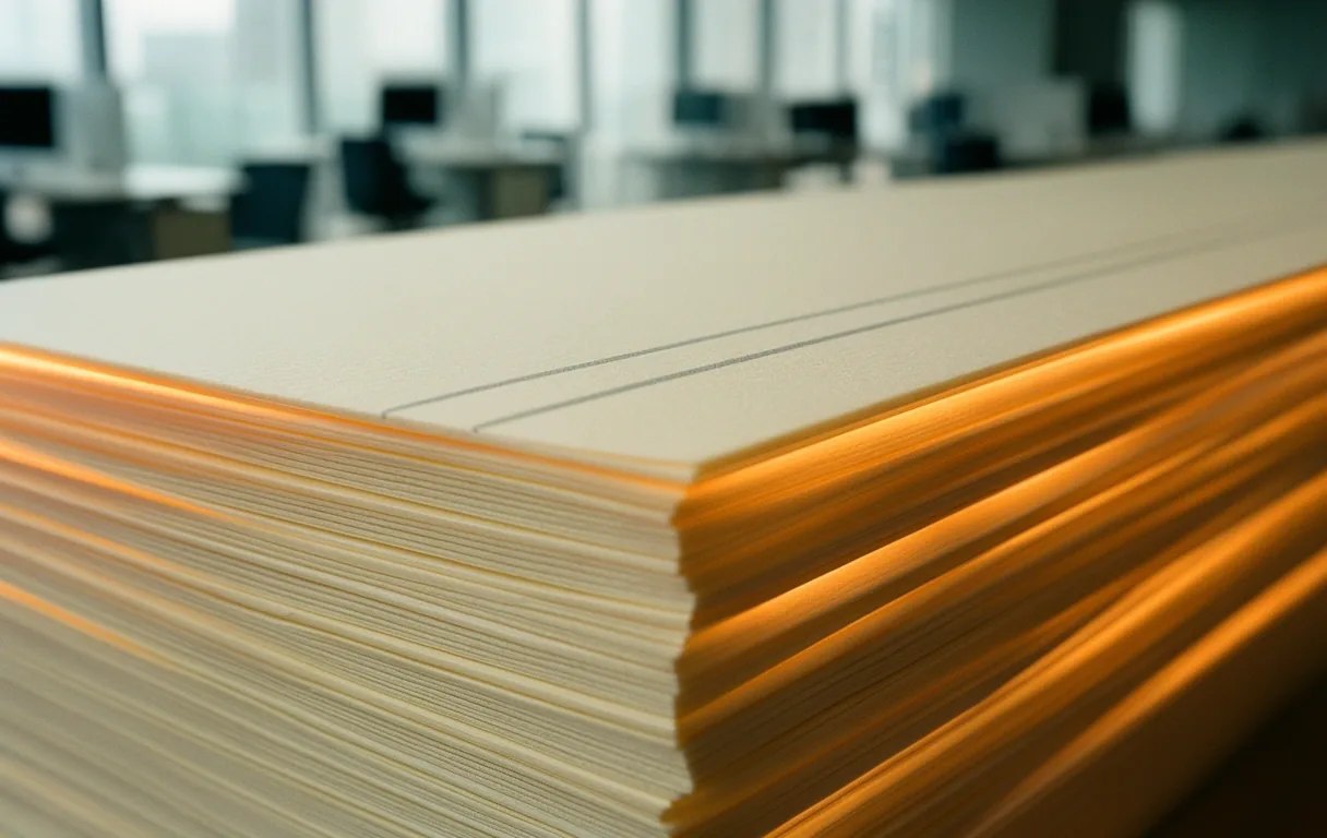 Detalle de papel de archivo